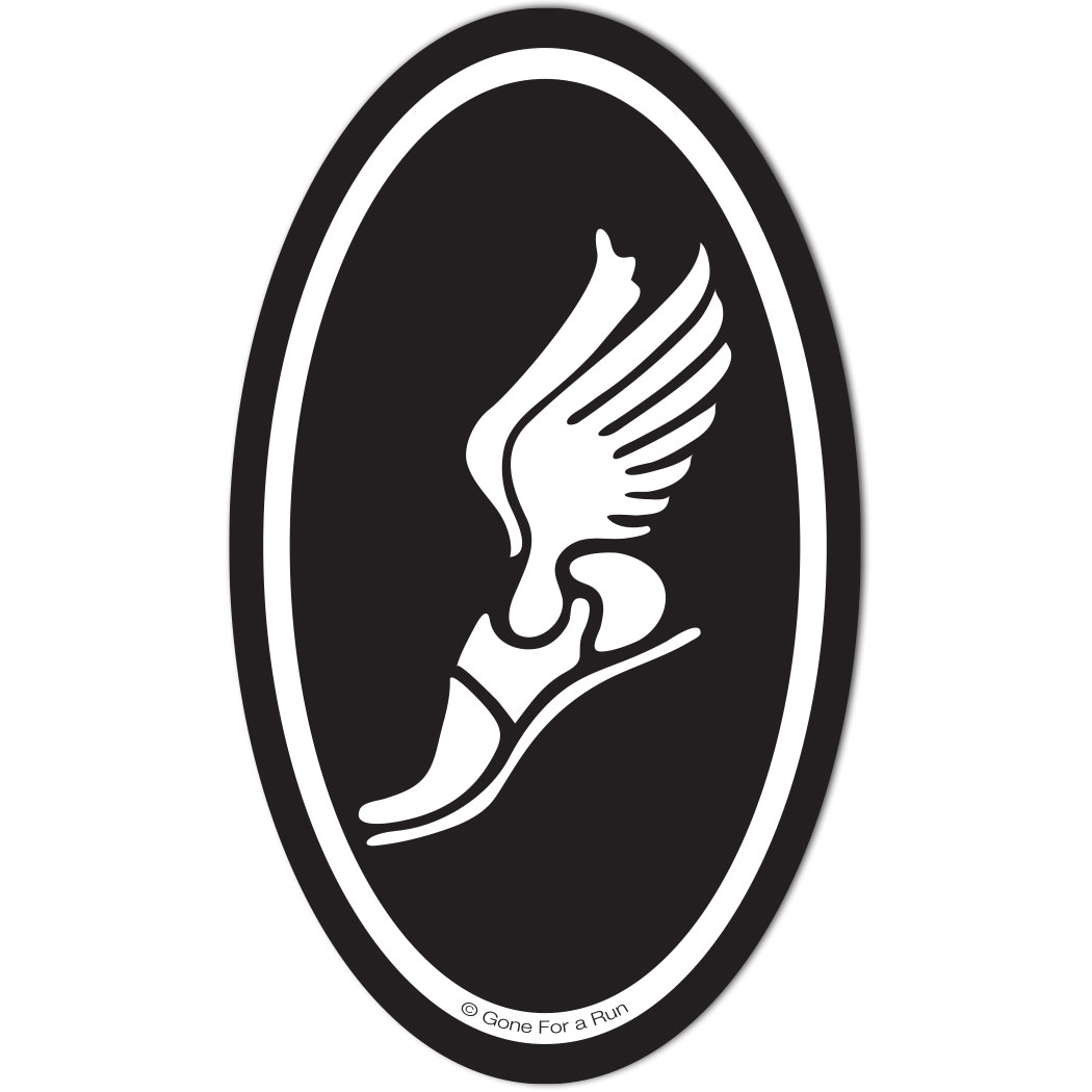 Winged Foot Car Magnet | Car Magnets for Runners