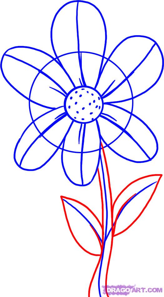 How to Draw a Simple Flower, Step by Step, Flowers, Pop Culture ...