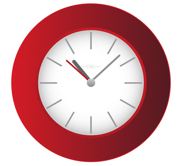 Vector Red Wall Clock | Free Vector Graphics Download | Free ...