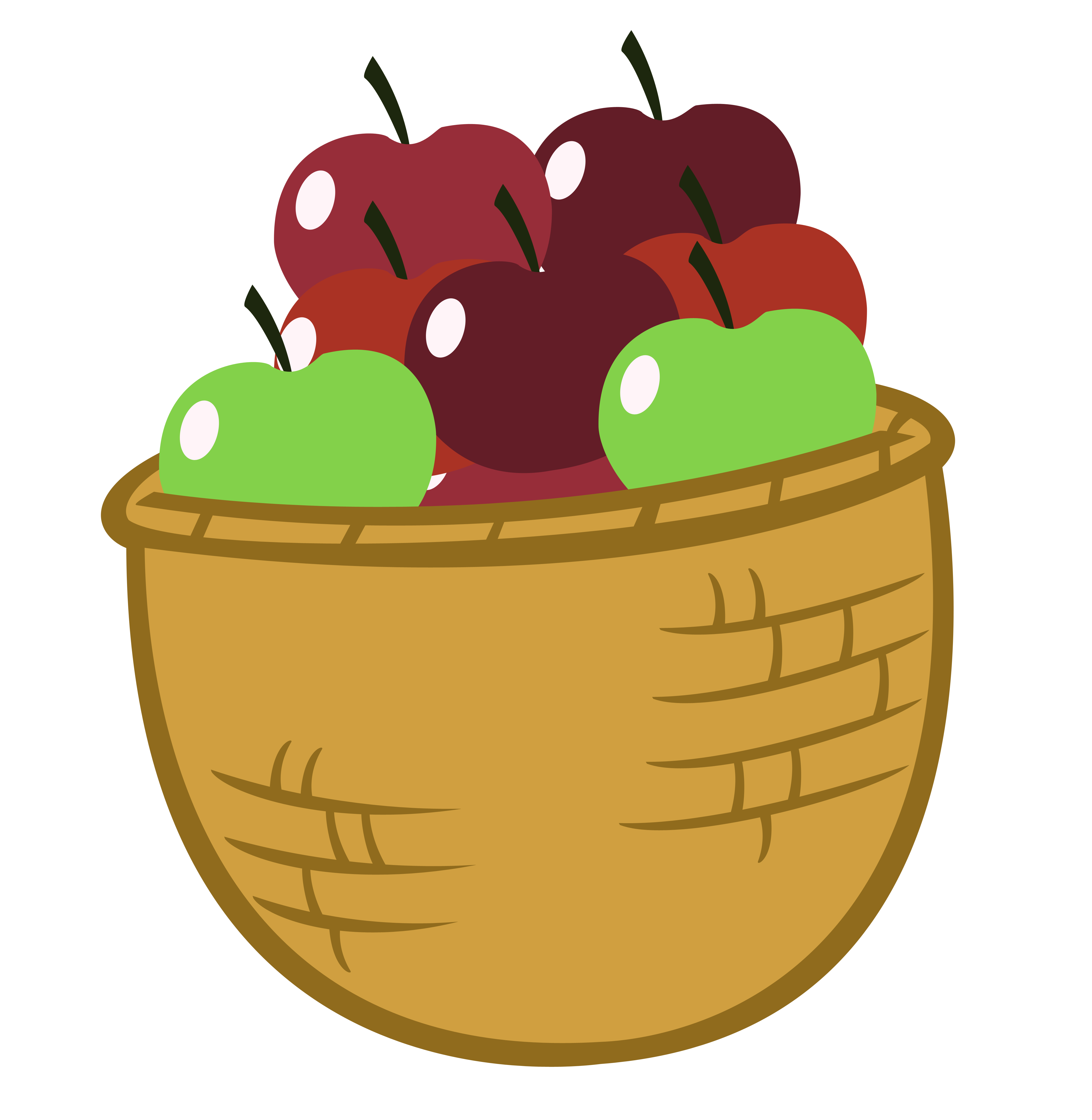 Basket of Apples Cartoon images
