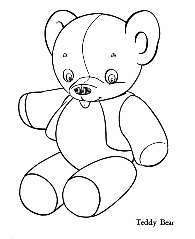 Stuffed Animal Coloring Pages - AZ Coloring Pages