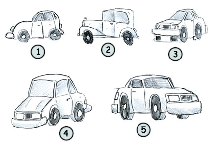 How to draw cars