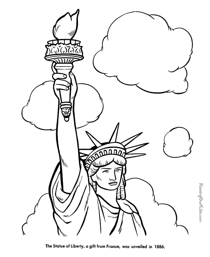 The Statue of Liberty Facts, Pictures, Poem, Quote and coloring ...