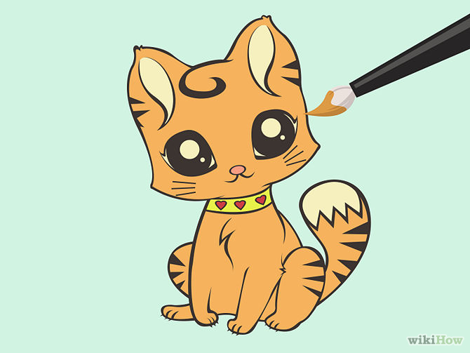 Cute Cat Cartoon - Cliparts.co