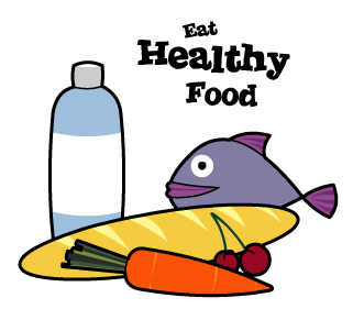 Healthy Food Cartoon Clipart