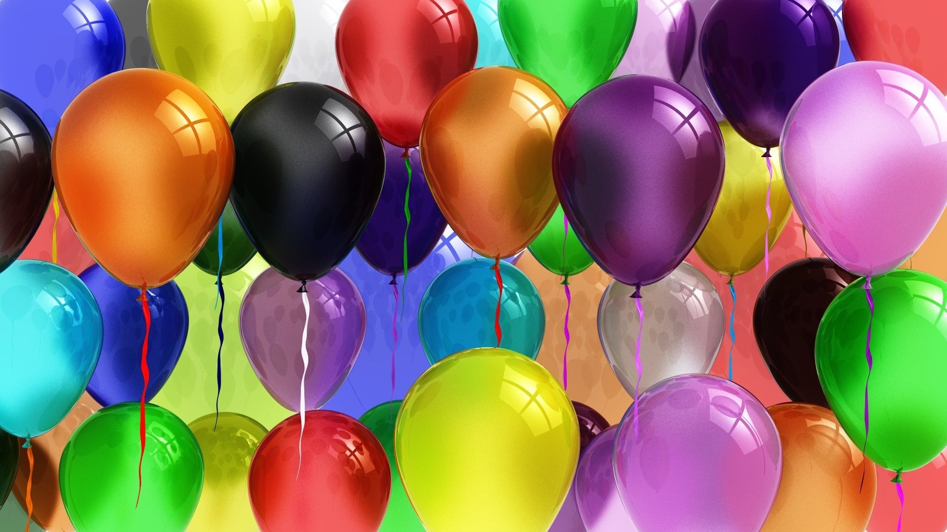 Garland of balloons wallpapers and images - wallpapers, pictures ...