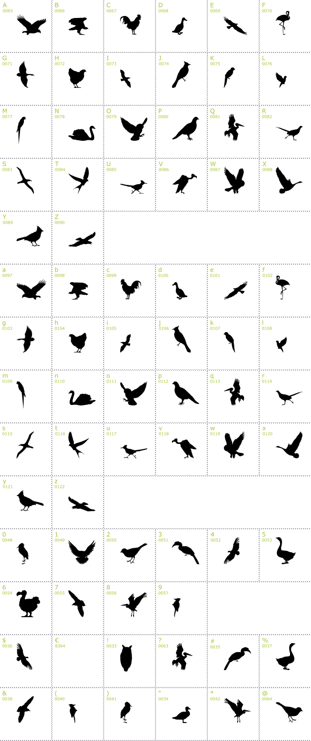 bird font free download mac
