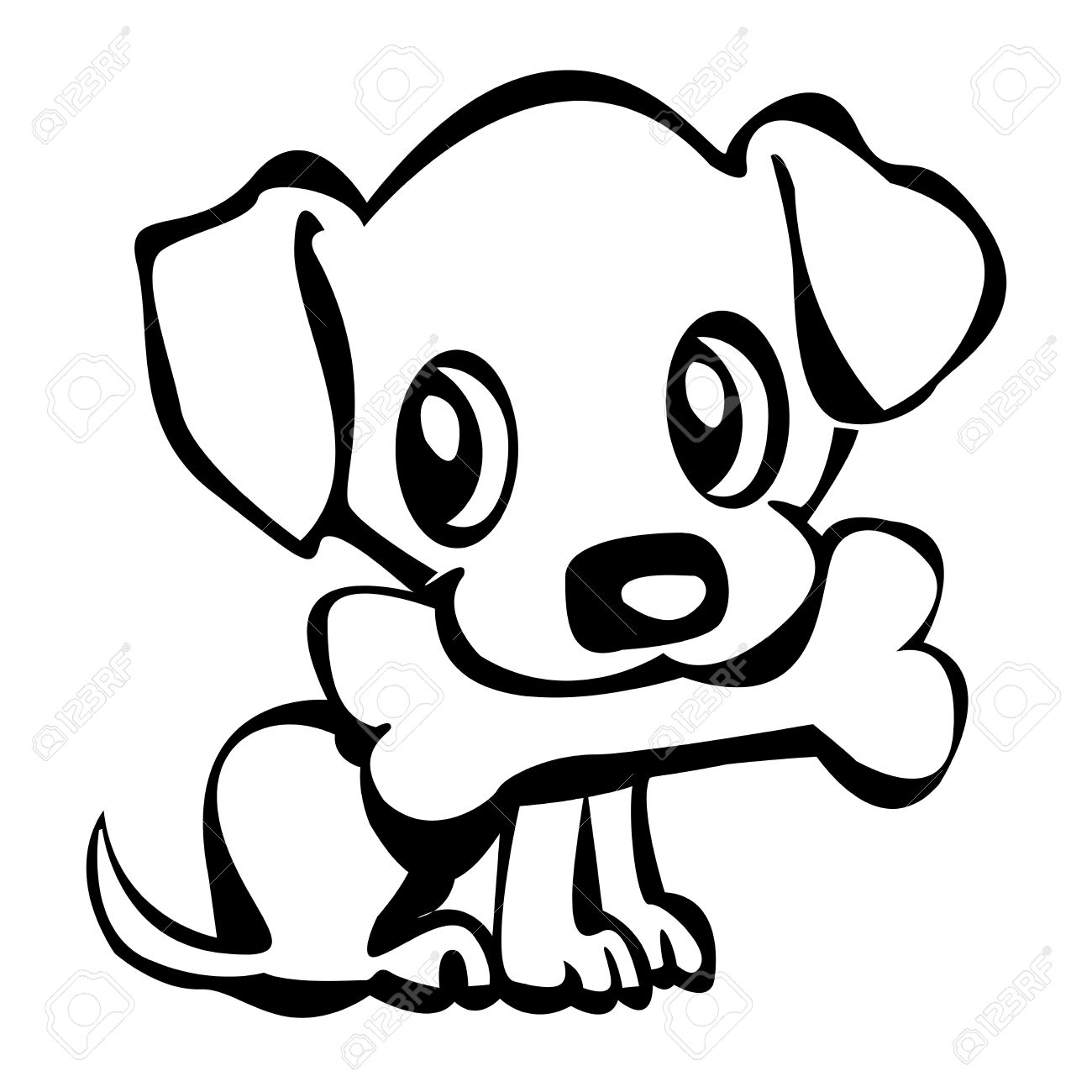 Cute Dog Drawing Step By Step | Wallpapers Gallery
