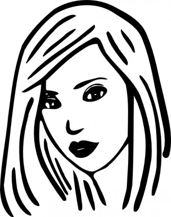Female Face Outline - Cliparts.co