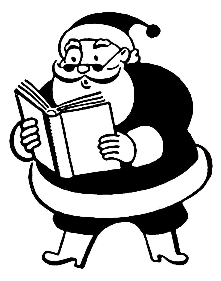 Retro Clip Art - More Funny Santas