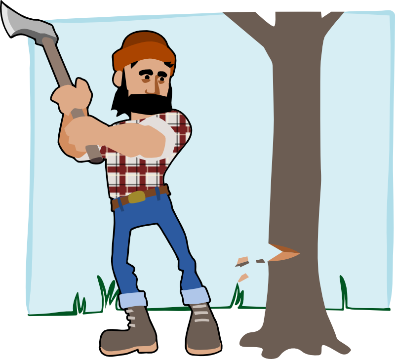 Clipart - lumberjack
