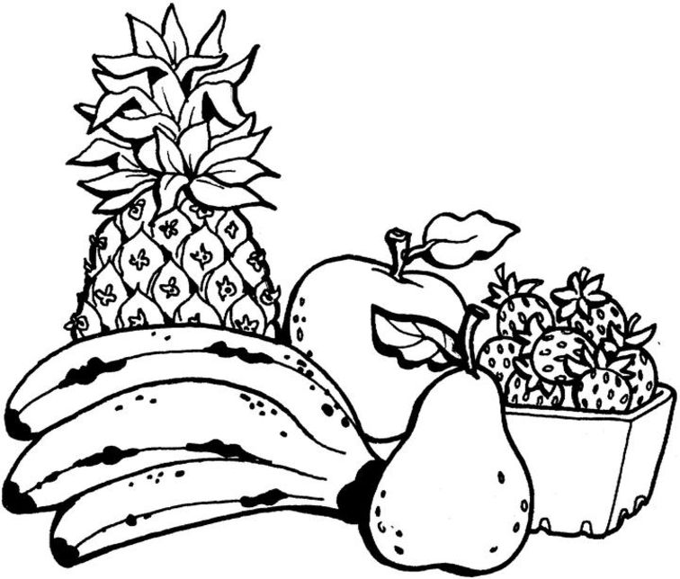 Fruit Coloring Pages - smilecoloring.com