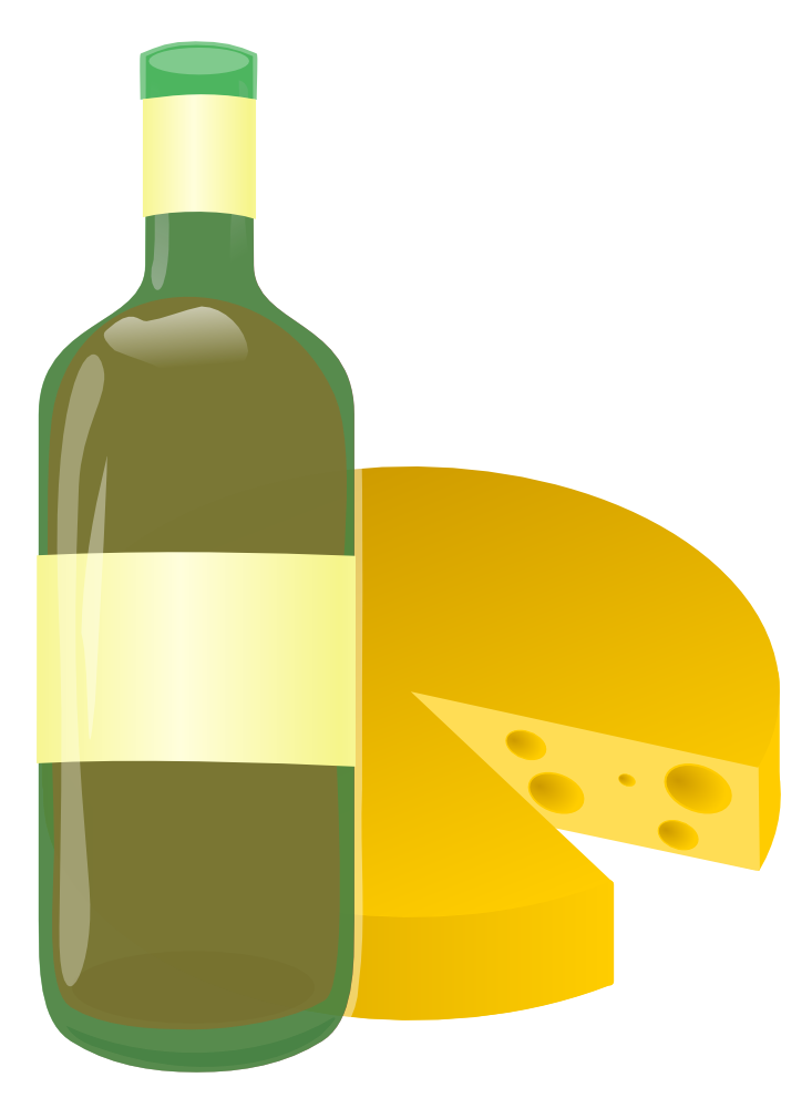 OnlineLabels Clip Art - Wine And Cheese