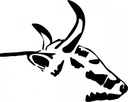 Cow Head clip art Vector clip art - Free vector for free download