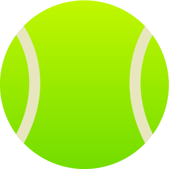 Simple Green Tennis Ball - Free Clip Art