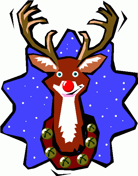 christmas reindeer clipart free - photo #27