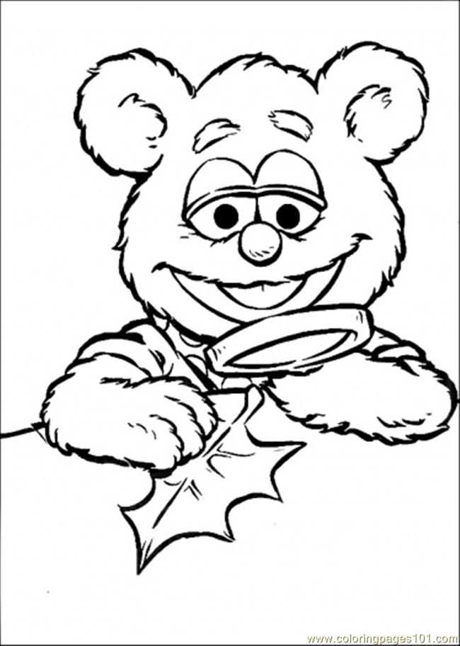Coloring Pages The Baby Looks The Leaves (Cartoons > Muppet Babies ...