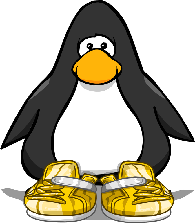 Image - Gold Sneakers PC.png - Club Penguin Wiki - The free ...