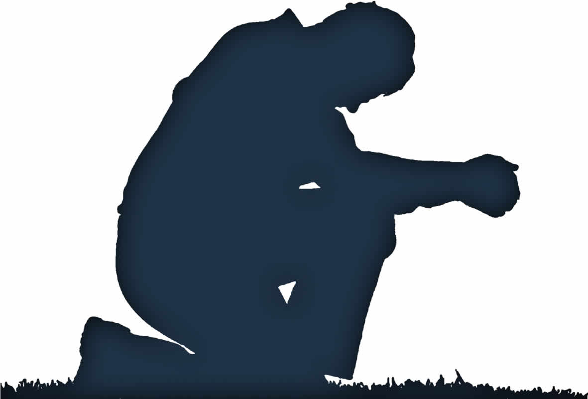 Praying Man Outline | pastortimfowler