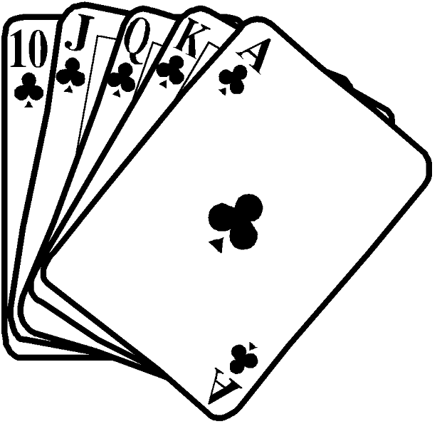 Pix For > Deck Of Cards Clip Art Clubs