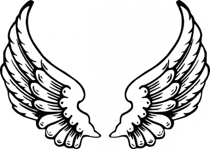 Angel Wings clip art Vector clip art - Free vector for free download