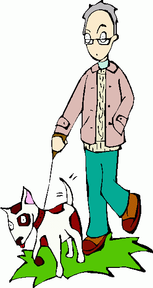 man and dog clipart - photo #9