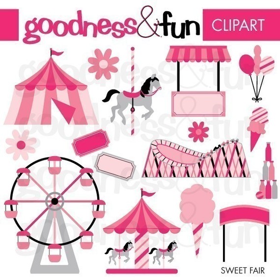 Buy 2 Get 1 FREE Sweet Fair Digital Clipart by goodnessandfun