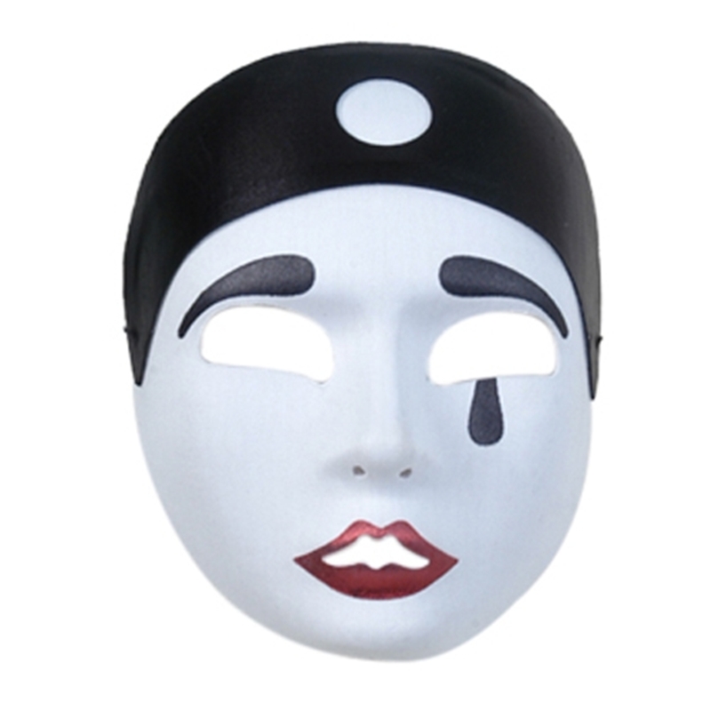 Deluxe Pierrot Clown Mask - 145308 - Halloween Mask | trendyhalloween.