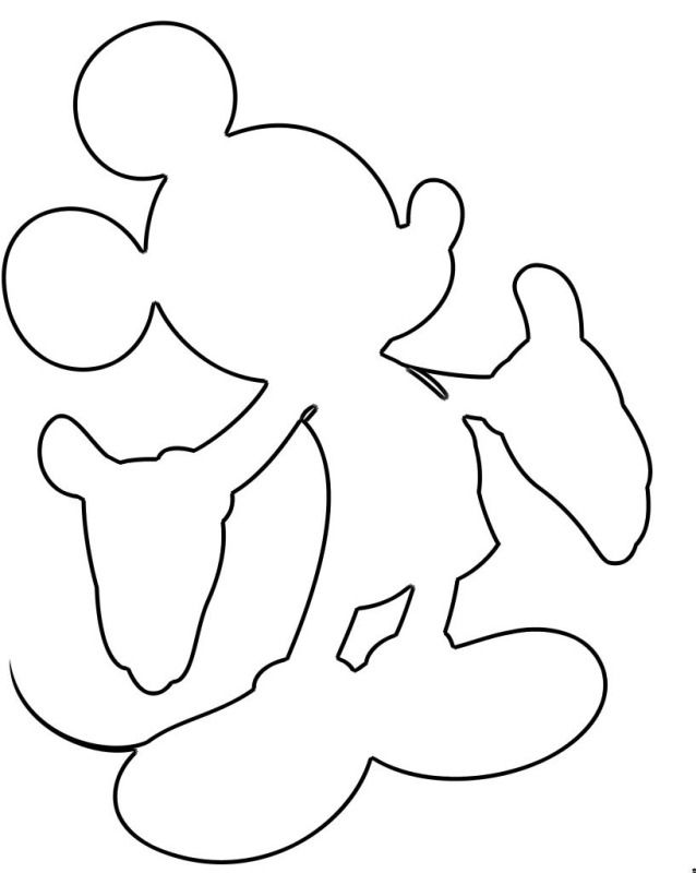 Outline Of Mickey Mouse Head Cliparts.co