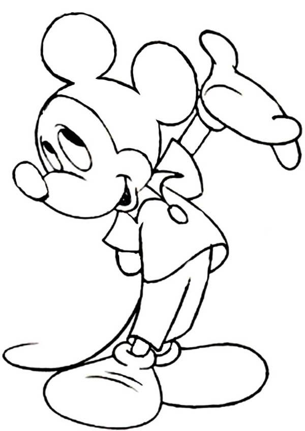 Picture of Mickey Mouse Coloring Page | Color Luna