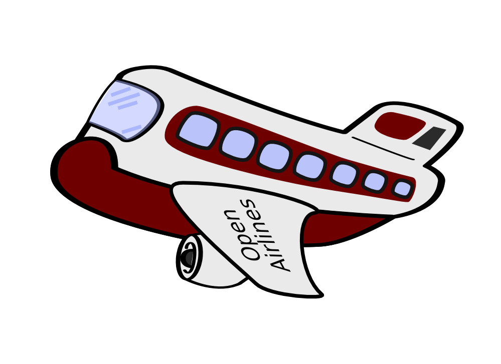 clipartist.net » Clip Art » aereo passeggeri funny airplane super ...