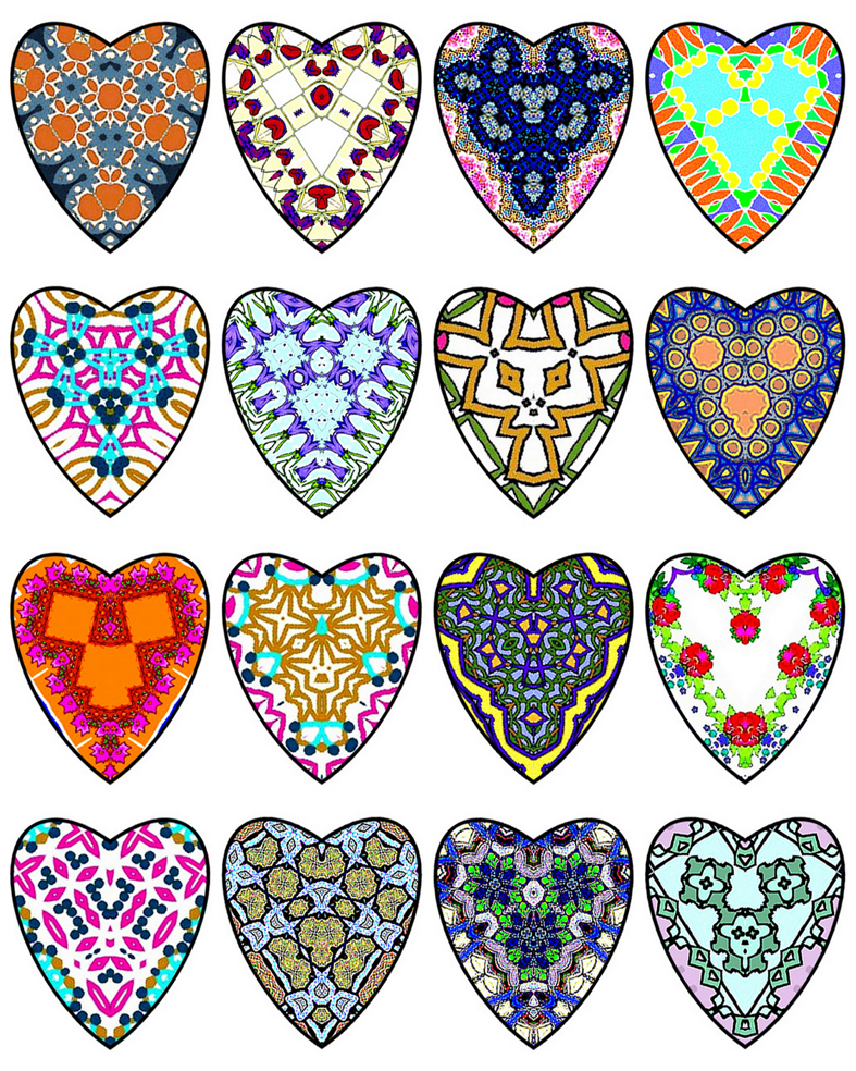 ArtbyJean - Love Hearts: Little Hearts - MULTICOLOR