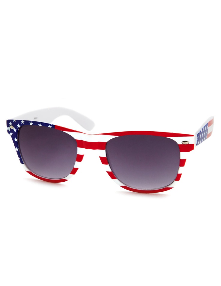 American Flag Plastic Shades | Fourth of July | Pinterest