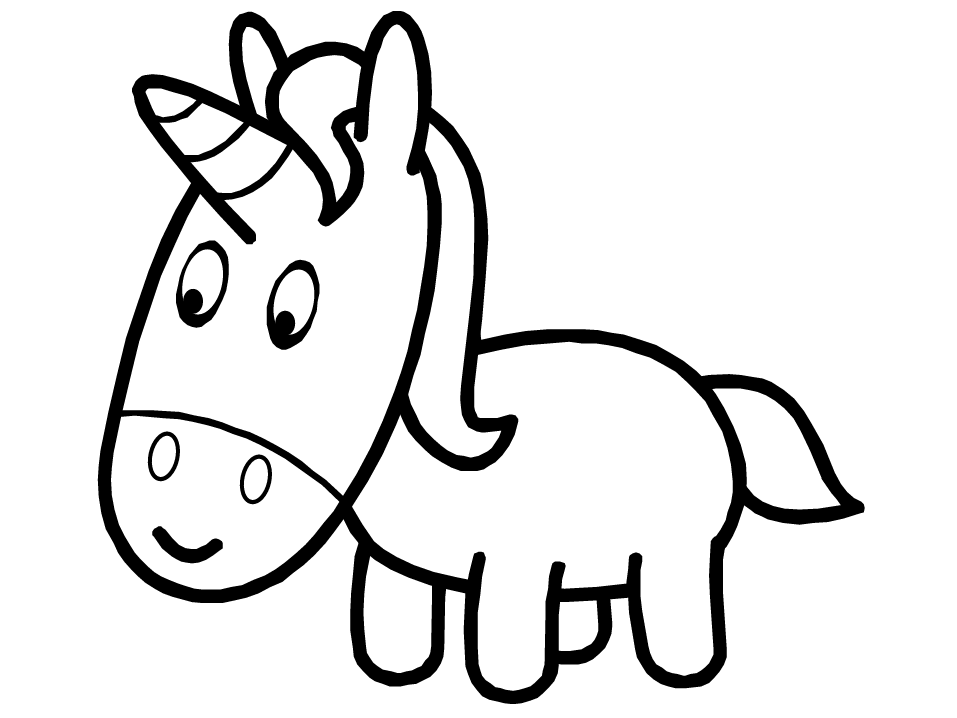 baby unicorn coloring pages | Coloring Picture HD For Kids ...