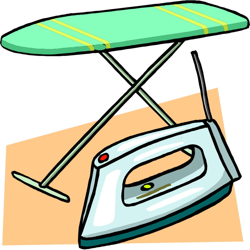 Ironing Board And Iron Clip Art Download