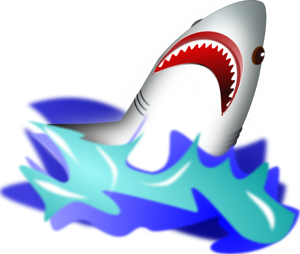 Shark clip art - vector clip art online, royalty free & public domain