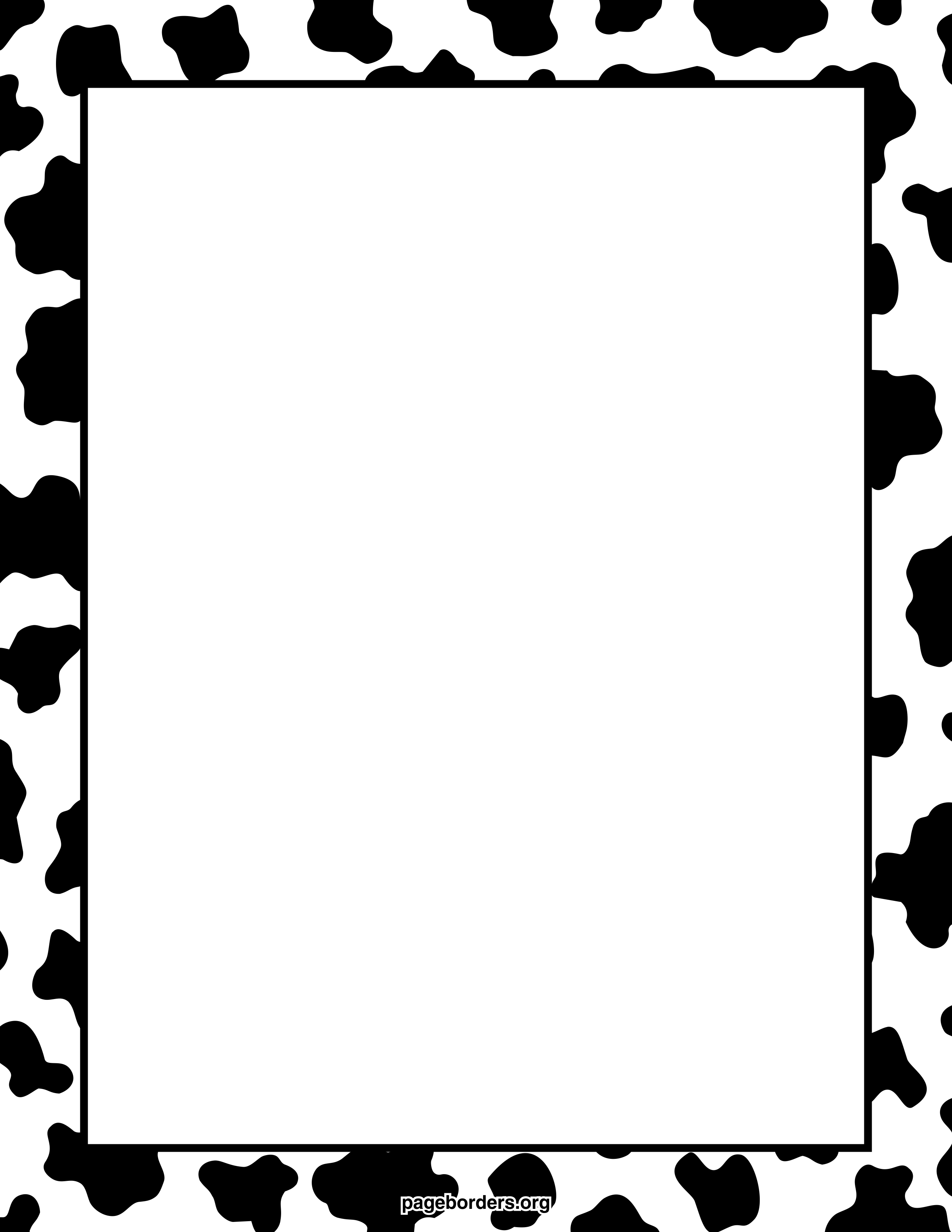 black and white cow clipart free - photo #26