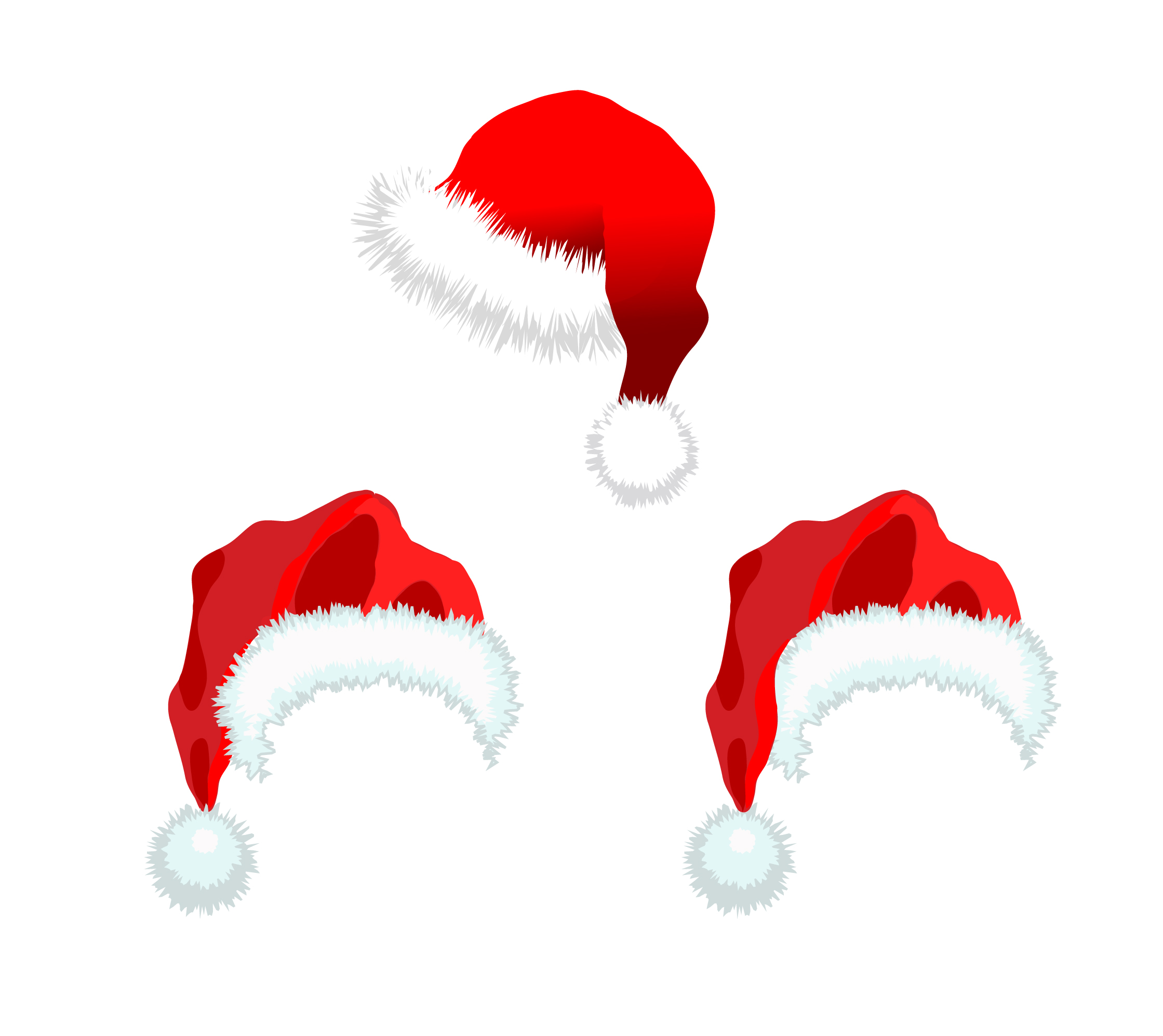 Christmas Hats Vector Free Vector / 4Vector - Cliparts.co