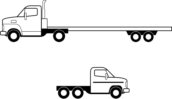 Flatbed Trucks clip art - vector clip art online, royalty free ...