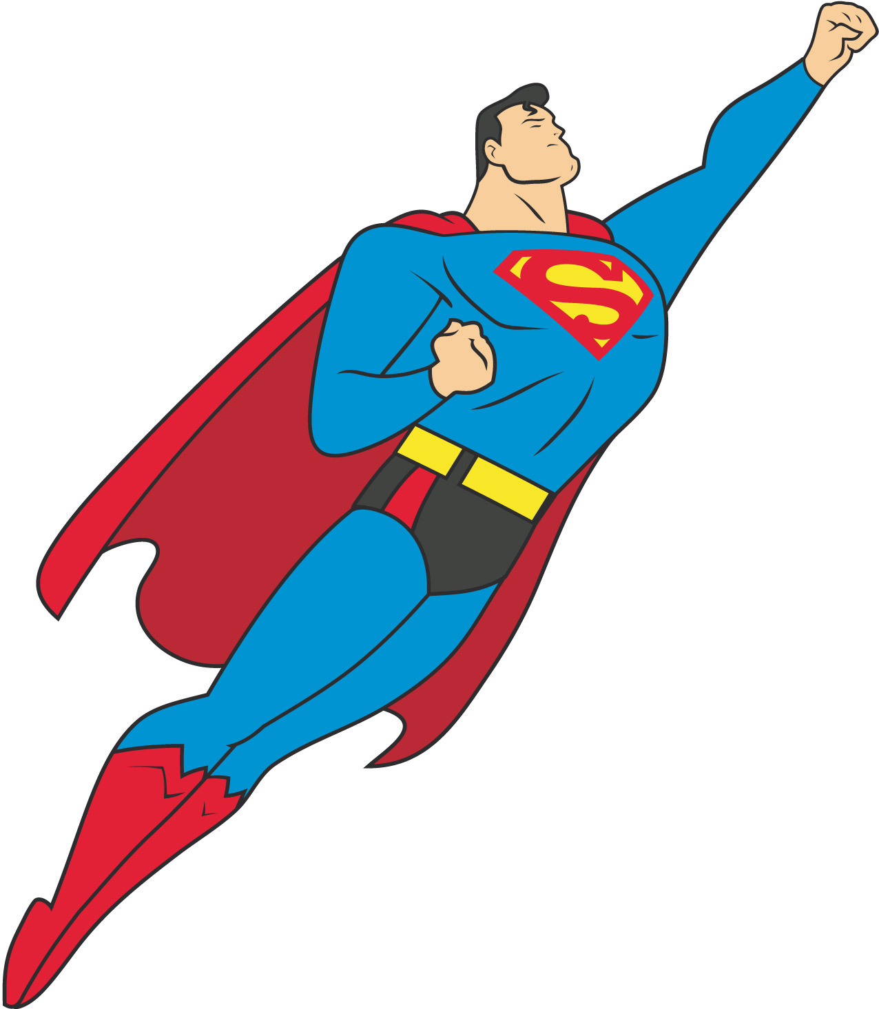 Superman Clipart Black And White | Clipart Panda - Free Clipart Images