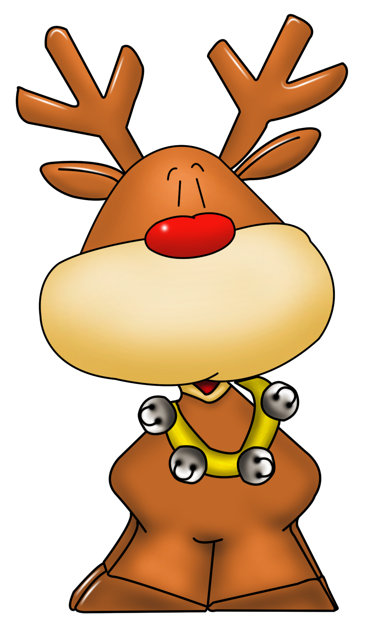 clipart rudolph red nosed reindeer - photo #12