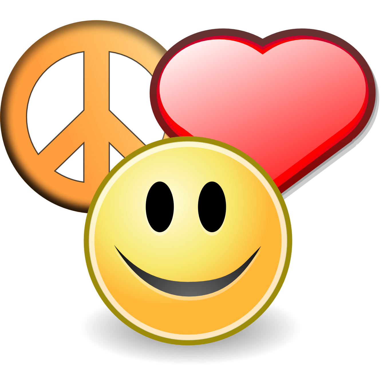clipartist.net » Clip Art » peace love and happyness christmas ...