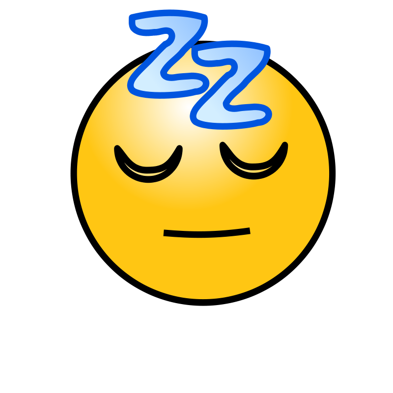 Clipart - Emoticons: Sleeping face