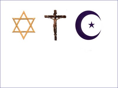 Star and the crescent moon Crucifix the Star of David.jpg | The ...