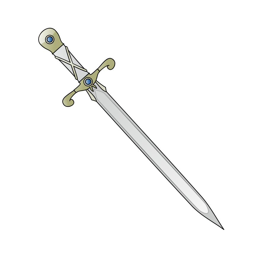 Jeweled Sword Clipart, vector clip art online, royalty free design ...