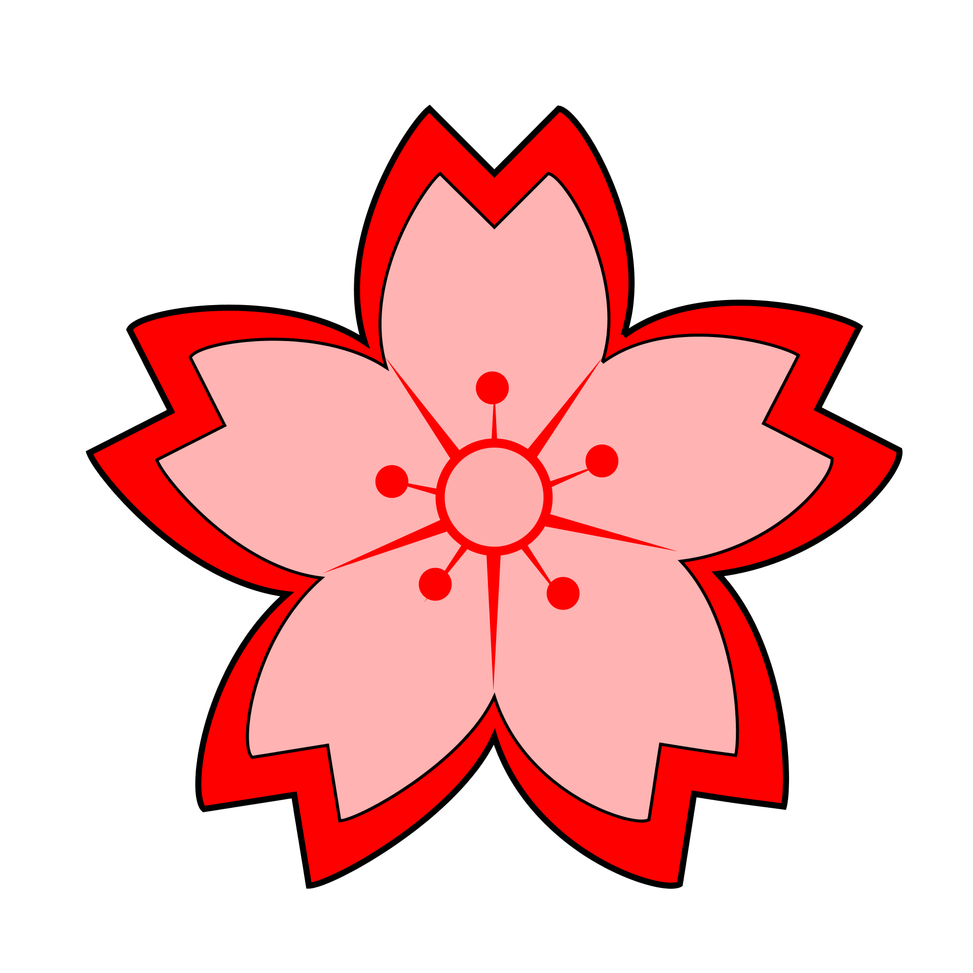 free clip art red flowers - photo #42