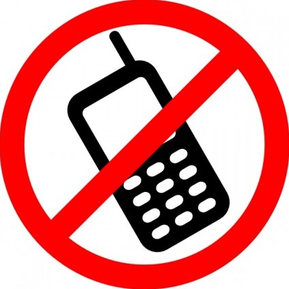 No cell phone use, Star one and Facebook Vector