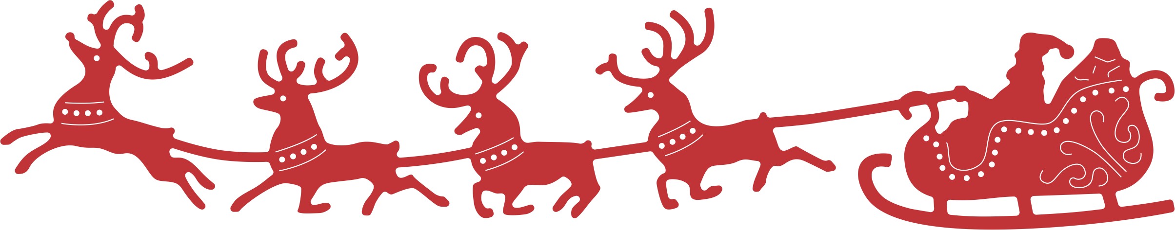 clipart santa and sleigh - photo #24