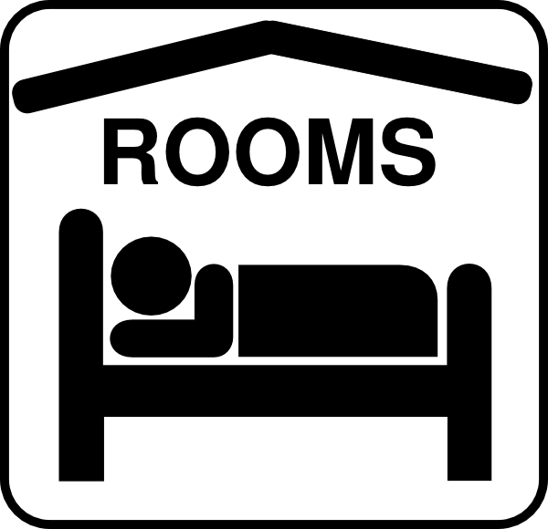 Hotel Sleeping Accomodation Clip Art - Black/white clip art ...