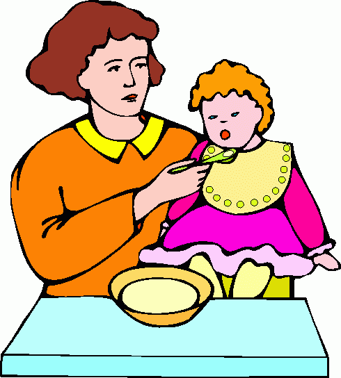 clipart of mother feeding baby - photo #28